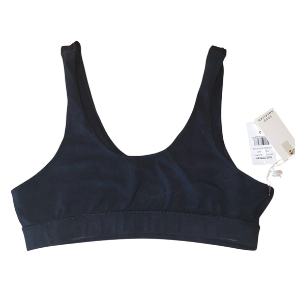 Good American Lounge Scoop Bra Black Size 3 NWT - Picture 3 of 8